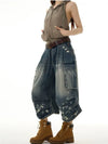 Urban Faded Utility Denim Shorts