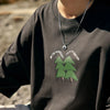 Oversize Print Tree Pine Heavyweight T-Shirt