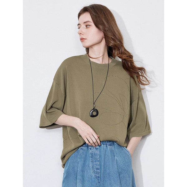 Chic Womens Short Sleeve Bright-Days T-Shirt alternatif görünüm