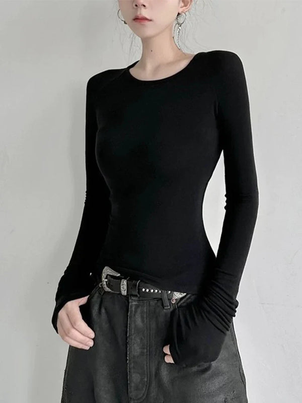 Circa-2000 Sleek Extended-Arm Fitted T-Shirt alternatif görünüm