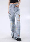 Heritage Rinse Blue Graphic Relaxed Denim