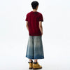 Heritage Relaxed Wide Leg Cropped Denim Shorts