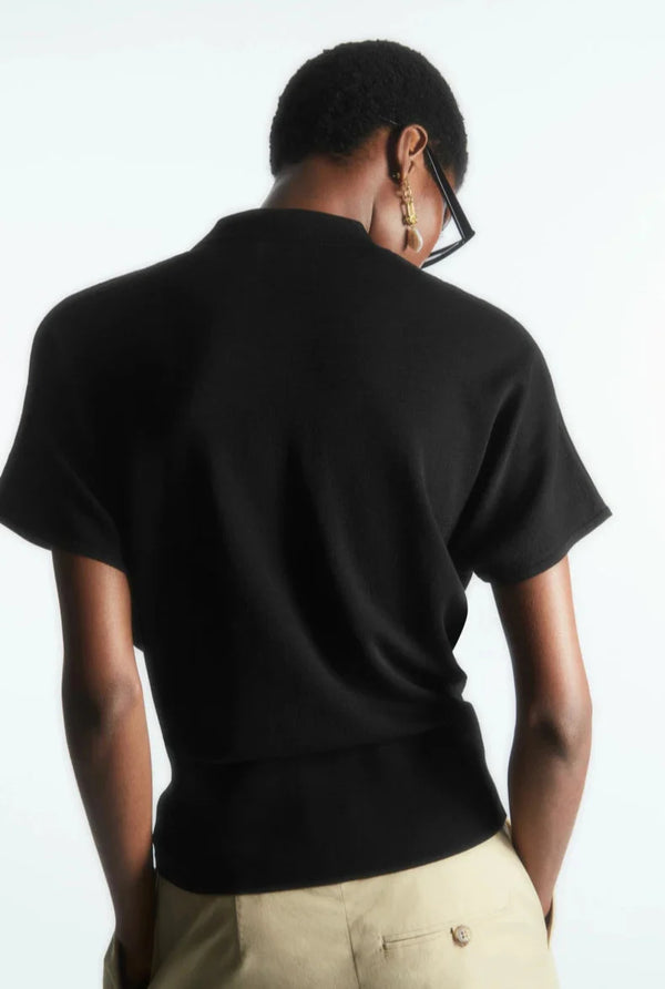 Women Hip Hop Ethereal New Style Batsleeve Sport-Collar T-Shirt alternatif görünüm