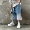 Relaxed Fit Rinse Denim Shorts