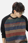 Raglan Block Street Crewneck