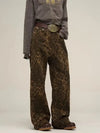 2000s Wild Print Flair High-Waisted Trousers