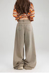 Easy Graphic Print Relaxed Heritage Bell Leg Denim