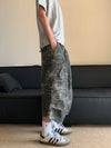 Heritage High-Rise Relaxed Camo Denim Shorts