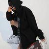 Zip-Up Cardigan Solid Sweatshirt