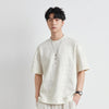 Versatile Laid-Back Off-Duty Round Neck T-Shirt