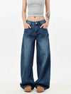 Classic & Sleek Deep Blue Curved Knife Utility Denim