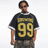 Millennium Spliced Mesh O-Neck Collar Print Sport T-Shirt
