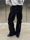 2000s Black Cyber Slim Utility Denim