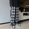 Retro Plaid Loose Trousers