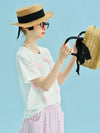 Soft Soft-Touch White Heart Patch T-Shirt