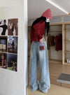 Heritage High Waisted Stitched Denim