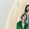 Air Drop Retro Print Crewneck