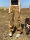 Y2K Women Solid Street Pants