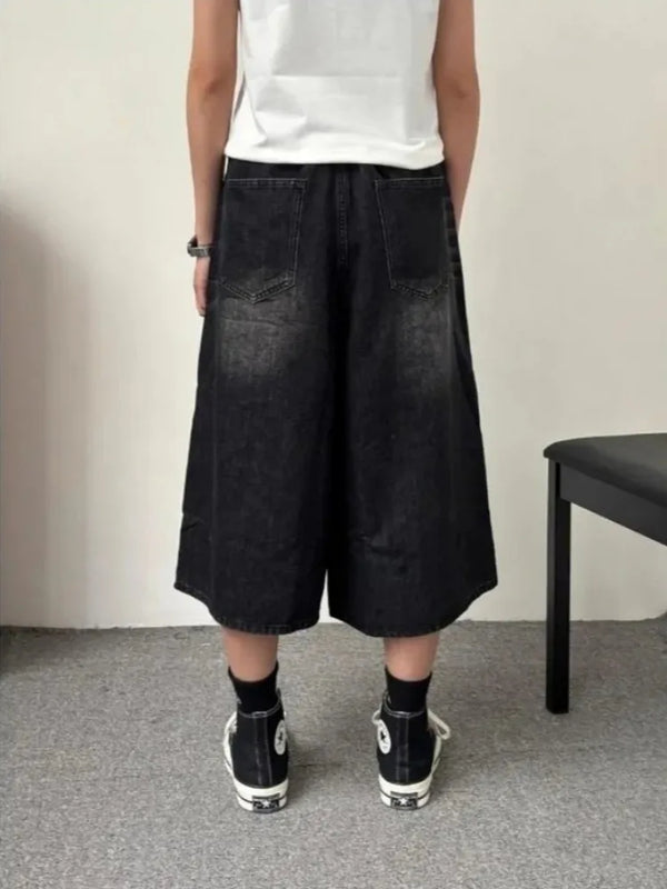 Heritage Timeless Worn High Street Denim Shorts alternatif görünüm