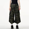 Woodland Wide Leg Denim Shorts