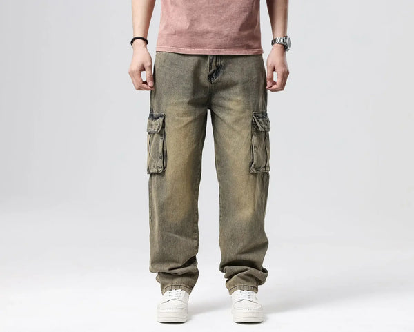 High-Rise Faded Relaxed Classic Denim alternatif görünüm