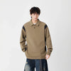 Color Block Sweatshirt, kombin görünüm — Navra Wear