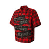 Gothic Red Plaid Sturdy Short Shirt