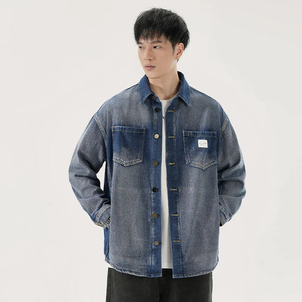 Heavy Stone Workshop Wash Denim Jacket alternatif görünüm