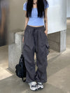 High-Rise Wide Leg Street Pants