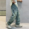 Men Personalized Graphic Printing Relaxed Denim