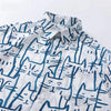 Cartoon Kitty Pop Art Oversized Shirt