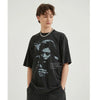 Washed-Out Human Back-In-Time Illustrated T-Shirt