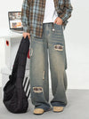 Heritage Flex Waist Patch Torn Classic Leg Denim