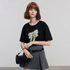 Women Easy-Wear Curated Short Sleeve Off-Duty T-Shirt