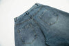 Irregular Mosaic Utility Denim Bell Leg Denim