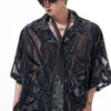 Serpent Diamond Loose Lapel Short Top