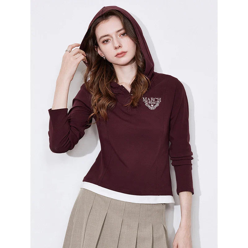 Vivid Slim Hood Sweatshirt
