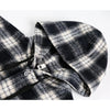 Heavyweight Plaid Hooded Retro Shirt