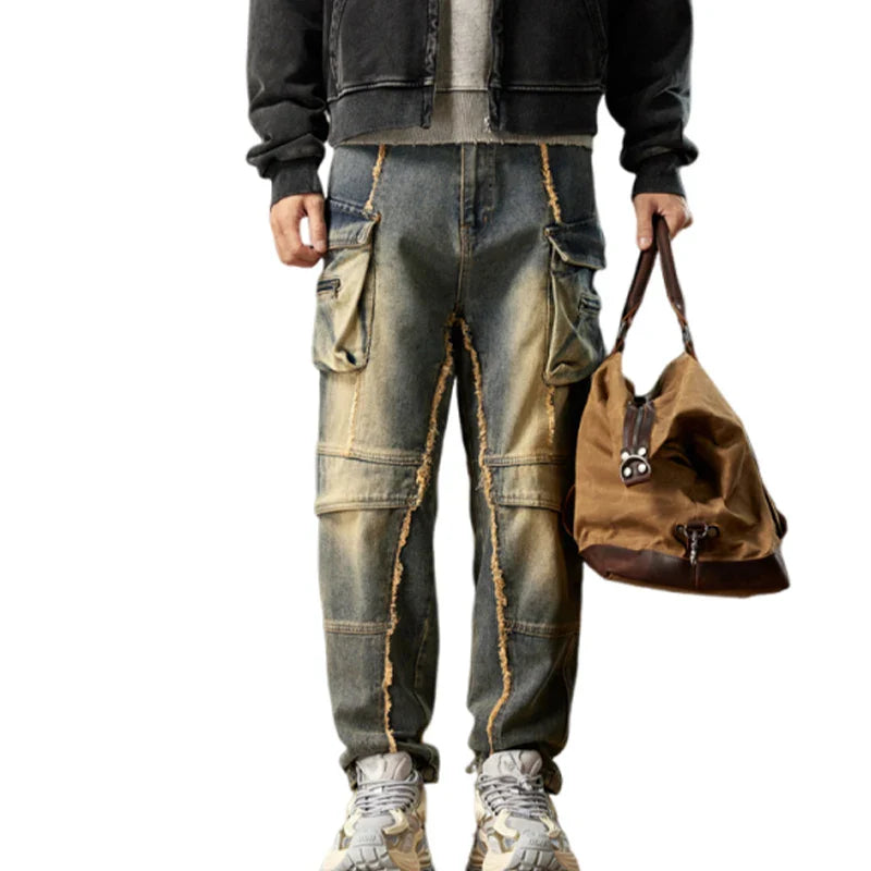 Modern Faded Easy-Cut Utility Denim