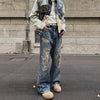 Heritage Digital Printed Faded Denim