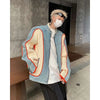 Heavy-Duty Chic Spliced Denim Jacket
