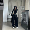 Stripe Vintage Wide-Leg Sweatpants