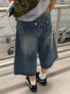 Metro Rinse Rebel Rivets Denim Shorts