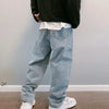 Metro Blue Relaxed Denim Bell Leg Denim