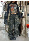 Vintage Yıkanmış Wide Leg Jean Pantolon, stil görünüm — Navra Wear