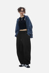 Wide Leg Mozaik Desenli Jogger, detay görünüm — Navra Wear