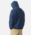 Metro Casual Relaxed Half-Zip Denim Sweatshirt
