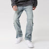 Y2K Baggy Jean Pantolon, yakın çekim — Navra Wear