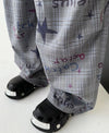 Vintage Wide Leg Jogger, detay görünüm — Navra Wear