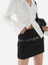 Crisp White Poplin Flared Cuff Blouse